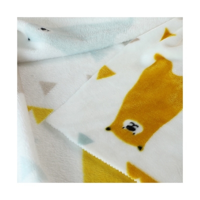 Özel Desen Flanel Polar Örme Kumaş 300GSM
