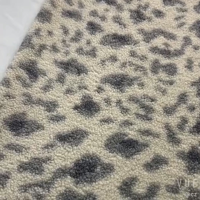 Çanta Sandalye Pijama için 100% Polyester Baskılı Sherpa Polar Kumaş 150D 288F 300gsm