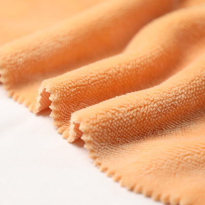 Pillowslip Kanepe Örtüsü için Katı Turuncu Tek Taraflı Shu Kadife Kumaş 150gsm Kısa Peluş