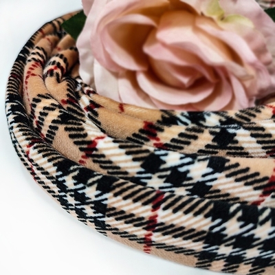 Ayakkabı Kanepe Örtüsü için 240gsm Süper Yumuşak Flanel Kumaş 288F Polyester Spandex