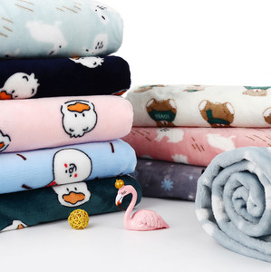 Battaniye Pijama Giysileri İçin Flanel Polyester Kadife Sherpa Polar Kumaş