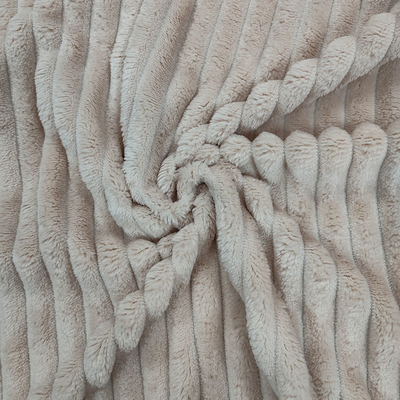 Pijama İçin Çift Taraflı Çeşitli Renkler Şerit Flanel Polar Kumaş 160cm