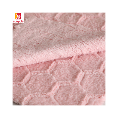 Yumuşak 220gsm Shu Kadife Düz Örme Kumaş Suda Çözünür