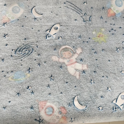 Yatak Sıcak Battaniye için% 100 Polyester Flanel Polar Kumaş 150D 350gsm