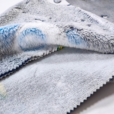 Yatak Sıcak Battaniye için% 100 Polyester Flanel Polar Kumaş 150D 350gsm