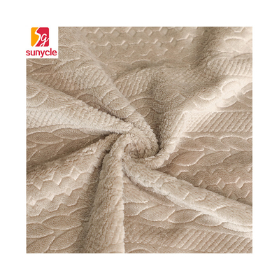 Kabartmalı Flanel Polar Kumaş Tek Taraflı %100 Polyester