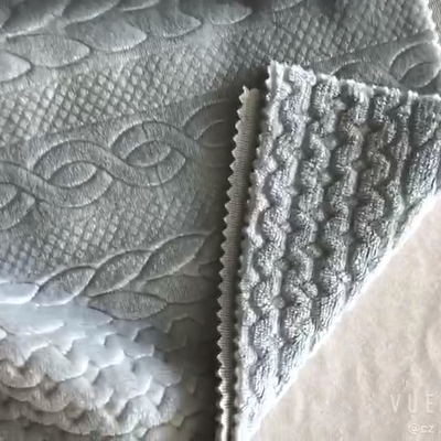 Kabartmalı Örme 200gsm Yumuşak Battaniye Kumaş 58'' 60"