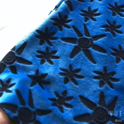 Çift Taraflı Yumuşak Flanel Polar Kumaş Baskılı Yatak Örtüsü Pijama İçin Kırpılmış