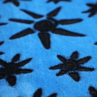 Çift Taraflı Yumuşak Flanel Polar Kumaş Baskılı Yatak Örtüsü Pijama İçin Kırpılmış