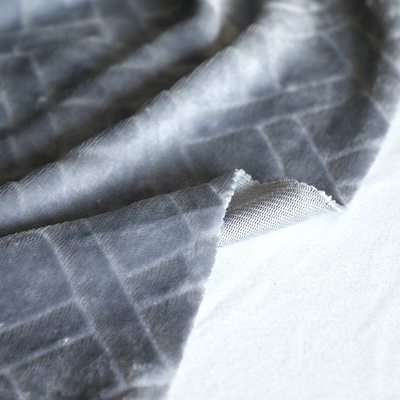 58'' 60'' Battaniye Pijama için Mavi Polar Kumaş 150D