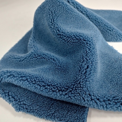 Pillowslip Çanta için Düz Renk Polyester Sherpa Polar Kumaş 490gsm
