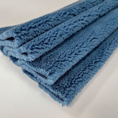Pillowslip Çanta için Düz Renk Polyester Sherpa Polar Kumaş 490gsm
