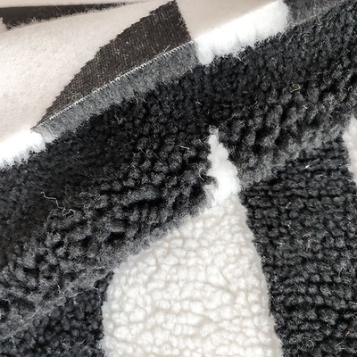 650gsm 100% Polyester Yumuşak Sherpa Polar Kumaş Ceket Çanta İplik Boyalı İçin