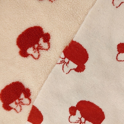 %100 Polyester Şerpa Kumaş İplik Boyalı Jakarlı 650gsm 288F