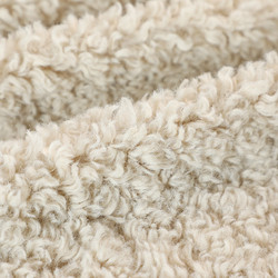 Düz Renk Faux Sherpa Polar Kumaş Teddy Bear 300gsm Outdoor Coat Sıcak