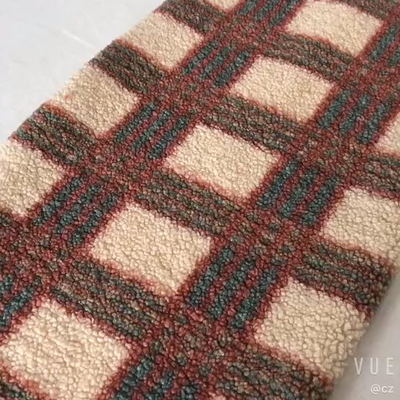 188F Tek Taraflı Kahverengi Sherpa Kumaş Pillowslip Ev Tekstili Kazak için% 100 Polyester
