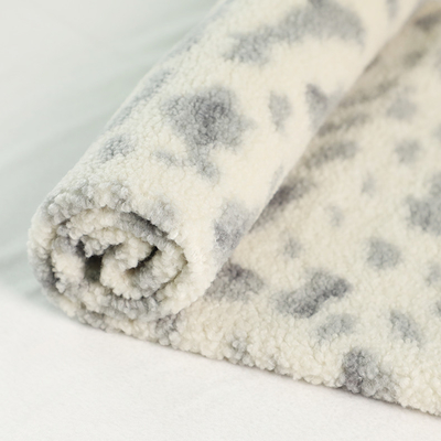 Çanta Sandalye Pijama için 100% Polyester Baskılı Sherpa Polar Kumaş 150D 288F 300gsm