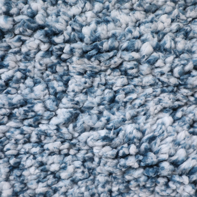Mavi Shu Kadife Kumaş 180gsm 100% Polyester Pijama Kaban için Tek Taraflı Arka