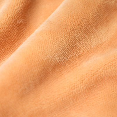 Pillowslip Kanepe Örtüsü için Katı Turuncu Tek Taraflı Shu Kadife Kumaş 150gsm Kısa Peluş