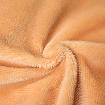 Pillowslip Kanepe Örtüsü için Katı Turuncu Tek Taraflı Shu Kadife Kumaş 150gsm Kısa Peluş