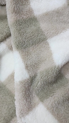 Ekose Baskılı Shu Velveteen Kumaş %100 Polyester 280gsm