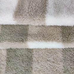 Ekose Baskılı Shu Velveteen Kumaş %100 Polyester 280gsm