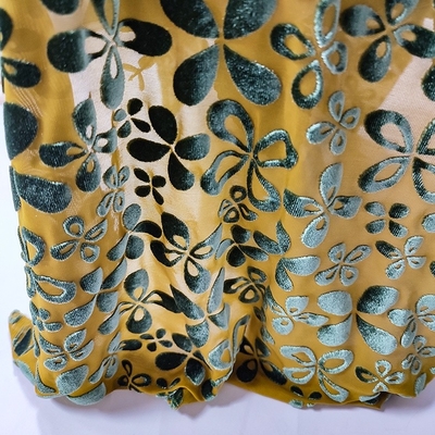 Çiçek Desenli Kore Kadife Kumaş 140gsm Kadın Giyim Eşarp için
