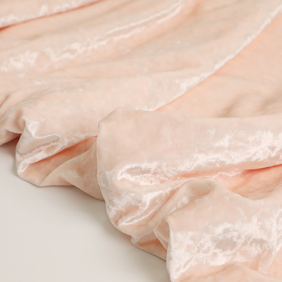 Spandex Polyester Pembe Kadife Kumaş 150D 288F 240gsm