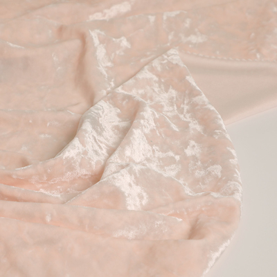 Spandex Polyester Pembe Kadife Kumaş 150D 288F 240gsm