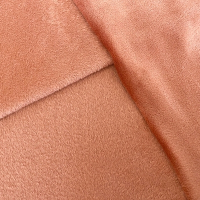 Spandex Polyester Düz Renk Süper Yumuşak Kumaş Mercan Kırmızısı Çift Taraflı
