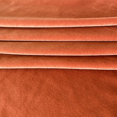 Spandex Polyester Düz Renk Süper Yumuşak Kumaş Mercan Kırmızısı Çift Taraflı