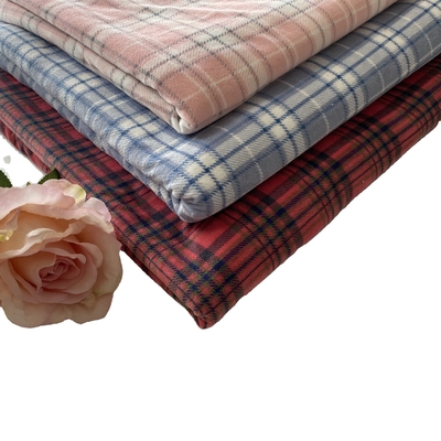 Ayakkabı Giysileri İçin Polyester Klasik Ekose Baskılı Süper Yumuşak Kumaş