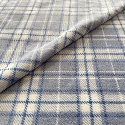 Ayakkabı Giysileri İçin Polyester Klasik Ekose Baskılı Süper Yumuşak Kumaş