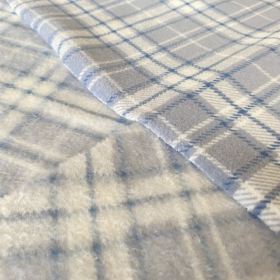 Ayakkabı Giysileri İçin Polyester Klasik Ekose Baskılı Süper Yumuşak Kumaş