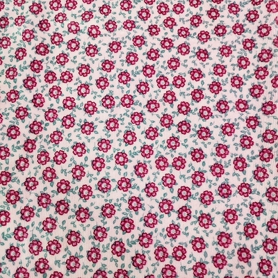 Çiçek Baskılı Jakarlı Kadife Kadife Kumaş 310gsm %100 Polyester