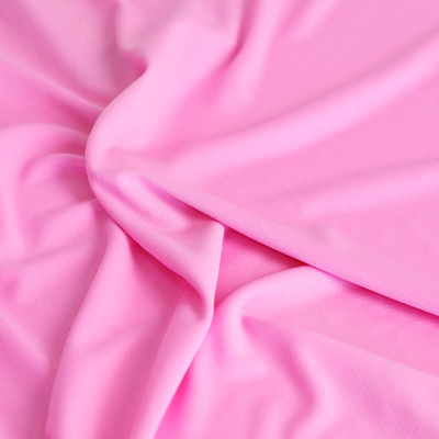 T Shirt Tek Örgü Pamuklu Kumaş 100gsm Pembe Düz