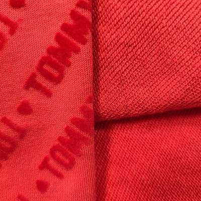 Triko için %95 Pamuk %5 Polyester Fransız Havlu Kumaş 310gsm